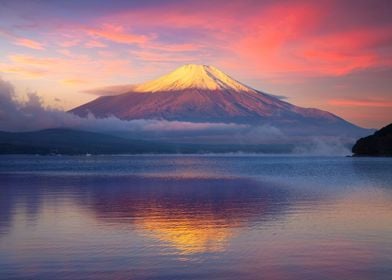 Mount Fuji lake Yamanaka