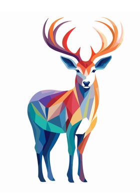 Minimalist Deer WPAP