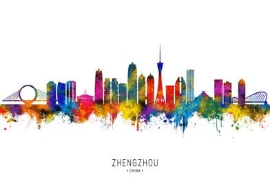 Zhengzhou China Skyline