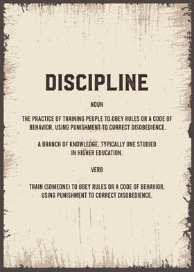 discipline