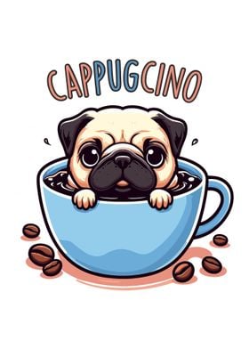 Pug Cappuccino