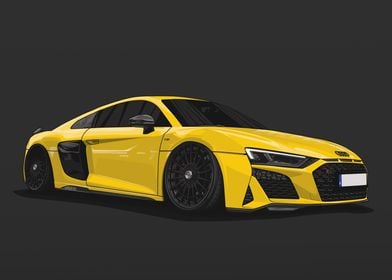 Bagged Audi R8 V10