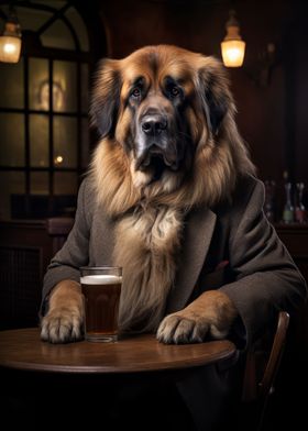 Leonberger dog in the 