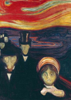 Abstract Anxiety by Munch