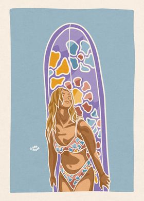 Surf girl board