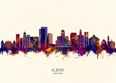 Albany New York Skyline