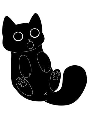 Cute black cat