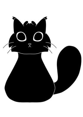 Blob black cat