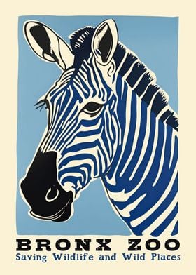 BRONX ZOO Vintage Poster