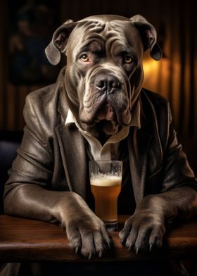 Cane Corso in the Pub