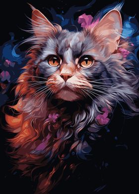 Cosmic Cat Portrait