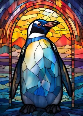 Penguin Stained Glass