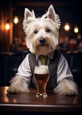 Highland Terrier in the Pu