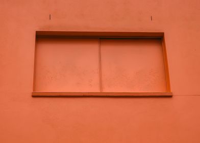 orange facade window