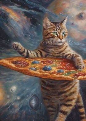 Cat Pizza Space