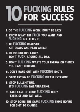 10 Rules For Success