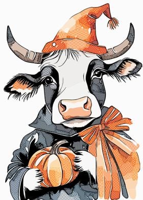 Cute Cow Halloween