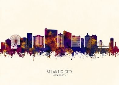 Atlantic City NJ Skyline