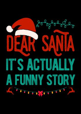 Dear Santa Funny Christmas