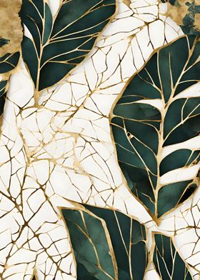 Abstract Botanic Kintsugi 