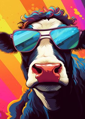 Cow With Sunglasses