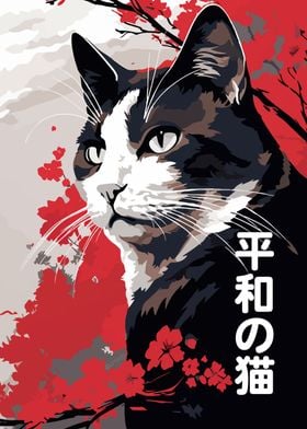 Japanese Peaceful Cat