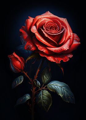 Fairy Tale Red Rose Flower