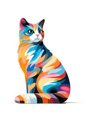 Cat Animal Pop Art