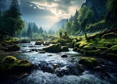 Mystical Mossy River