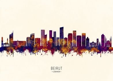 Beirut Lebanon Skyline