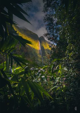 Dazzling White Waterfall