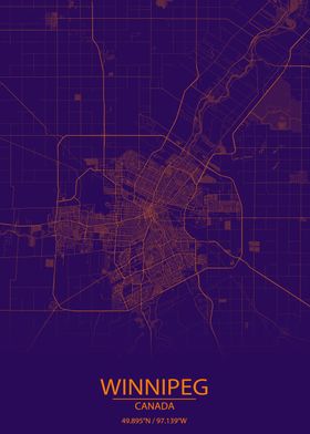 Winnipeg Purple City Map