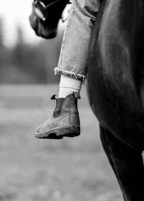 Cowgirl on Horseback