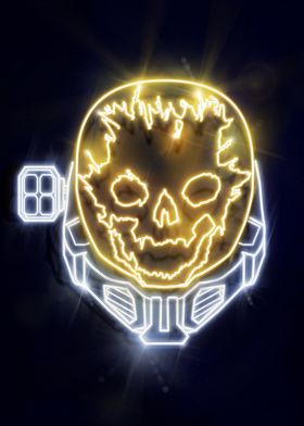 Emile's Helmet Neon