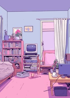 Lofi Pink Retro