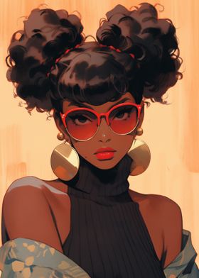 Black Anime Girl