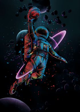 Sport Basketball Astronaut