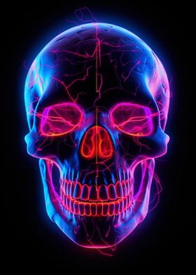 Neon Skull