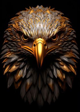 Black and Gold Eagle