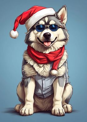 Husky Christmas