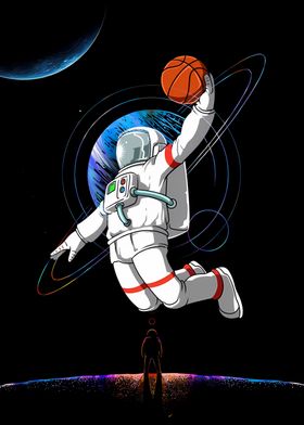 Sport Basketball Astronaut