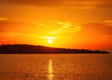 Ibiza sunrise sea ocean