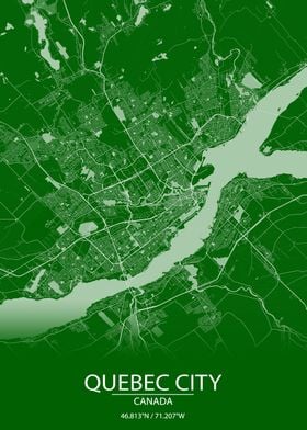 Quebec City Green City Map