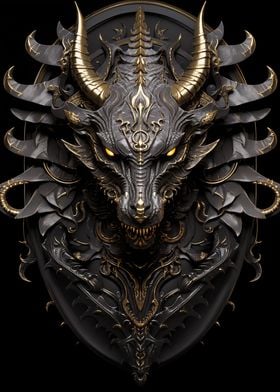 Black Golden Devil Dragon