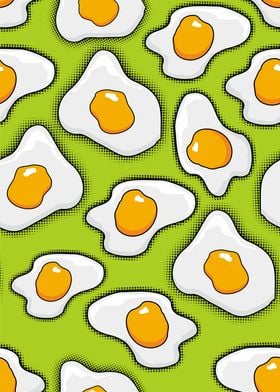 FRIED EGG PATTERN HALFTONE