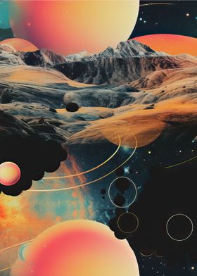 Mountain Space Collage