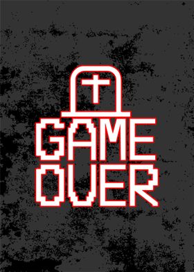 game over Poster for Sale by mrxene4