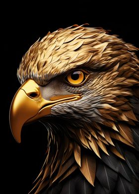 Black and Gold Eagle