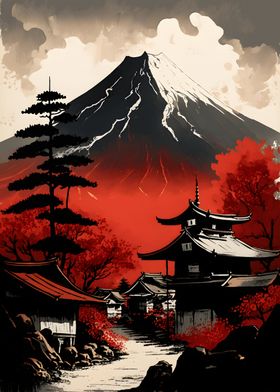 Japanese landscape fuji