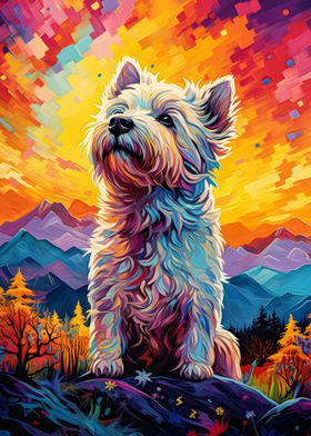 Vibrant Highland Pup